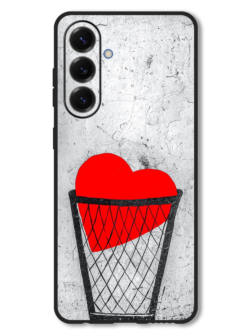 Theodor Case Compatible with Samsung Galaxy M56 6.74 Inch Protection Shockproof Bumper Cover heart_love_sad - Image 1