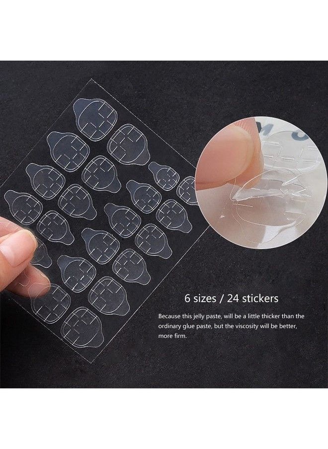 Beromt Doubleside Nail Glue Sticker False Nail Glue Jelly Gel Tape Adhesive Tabs Nail Glue Transparent Flexible Adhesive Fake Nails Tips For Manicure 01Pc  - Image 5