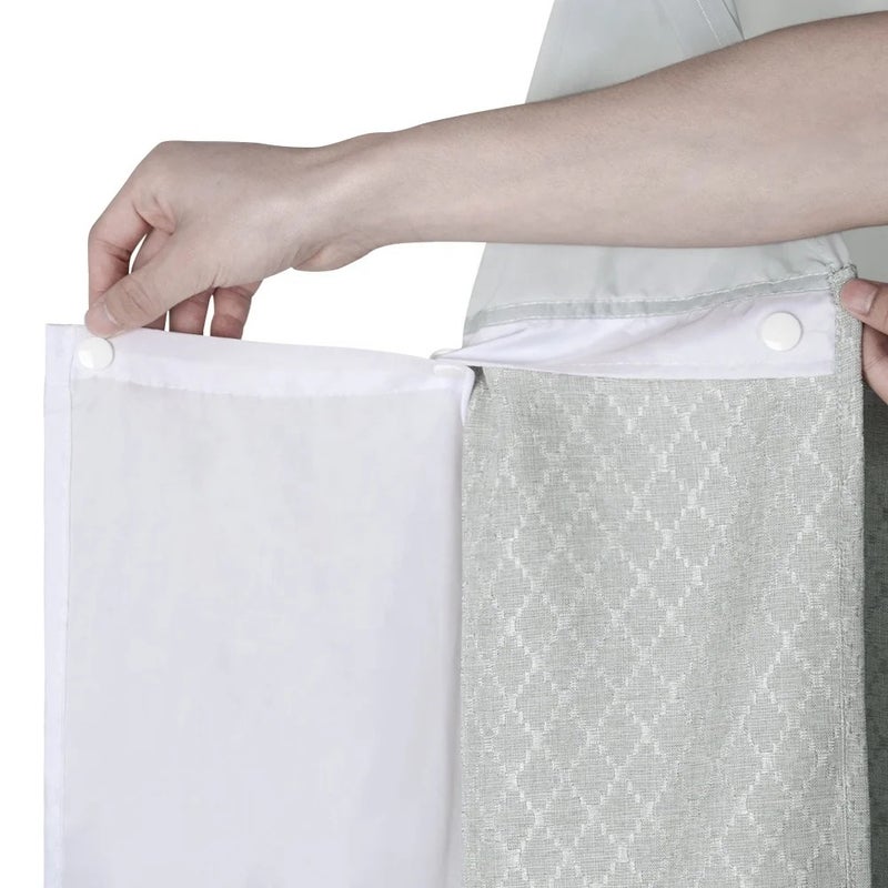 Y&D Novelty Jacquard Weave Waterproof Polyester Ecofriendly Shower Curtains with Seamless - Image 5