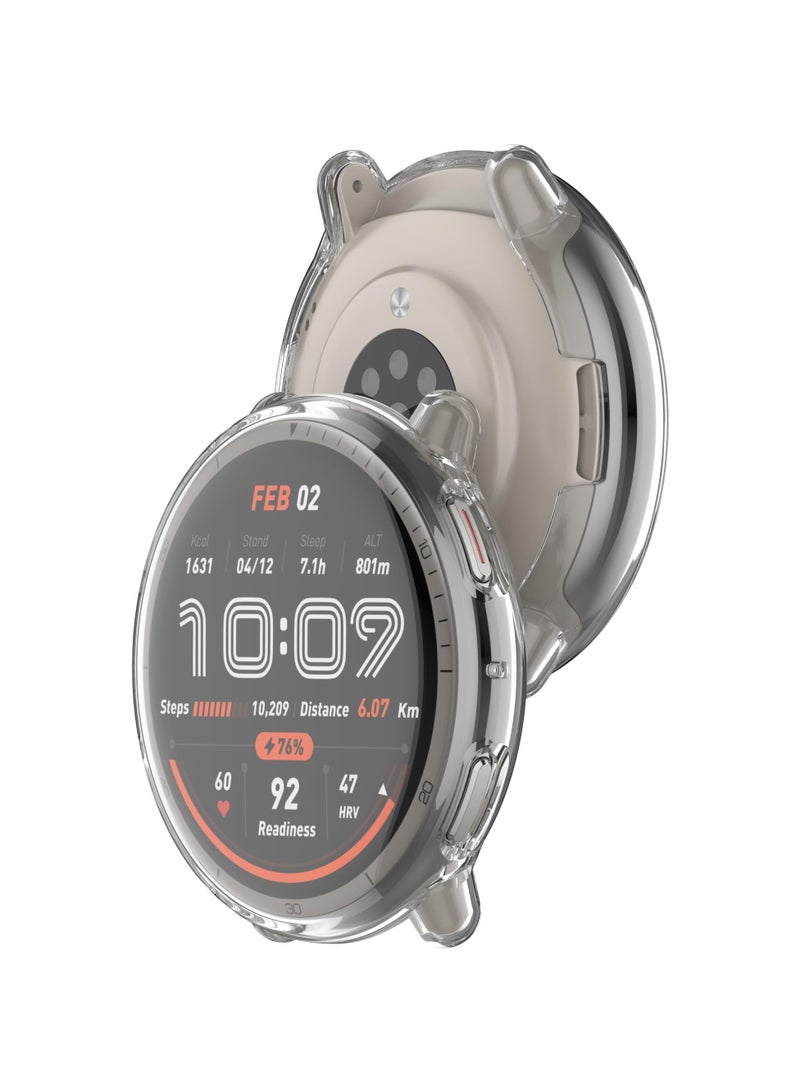 Case For Amazfit Active 2 TPU Soft Silicone All-Inclusive Protection Watch Cover Compatible with Amazfit Active 2 (TPU Transparent) - Image 5