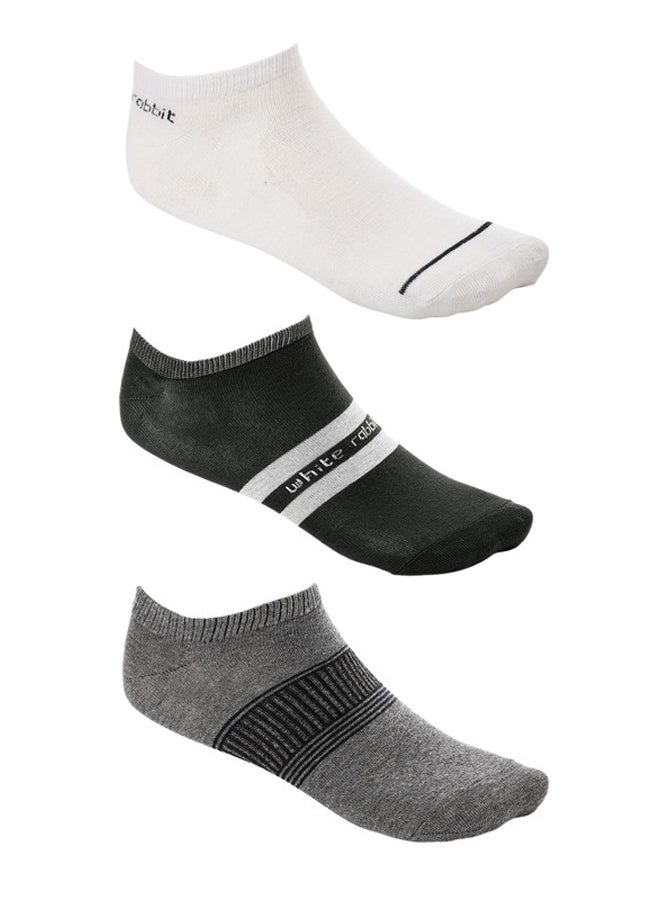 WHITE RABBIT White Rabbit Middle Lines Ankle Socks 