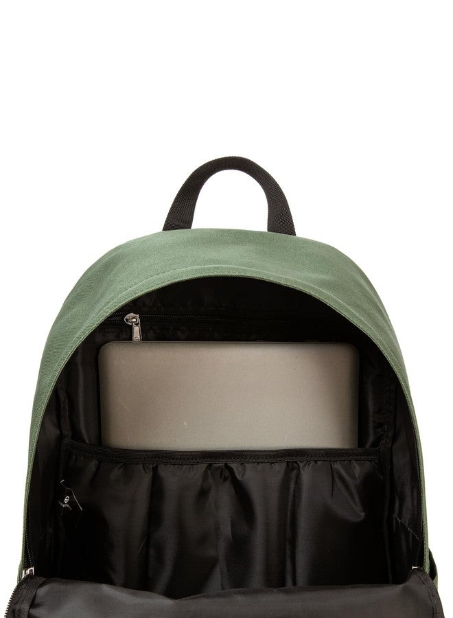 TRAILKICKER Green School Backpack, 17 Inch Laptop Backpack for College, Work & Travel, Lightweight Water-Resistant 25L Bookbag with Side Pockets - Image 3