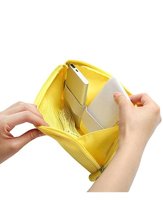 Generic - Portable Travel Gadget/Cosmetic Organiser - Yellow - Small - Image 1