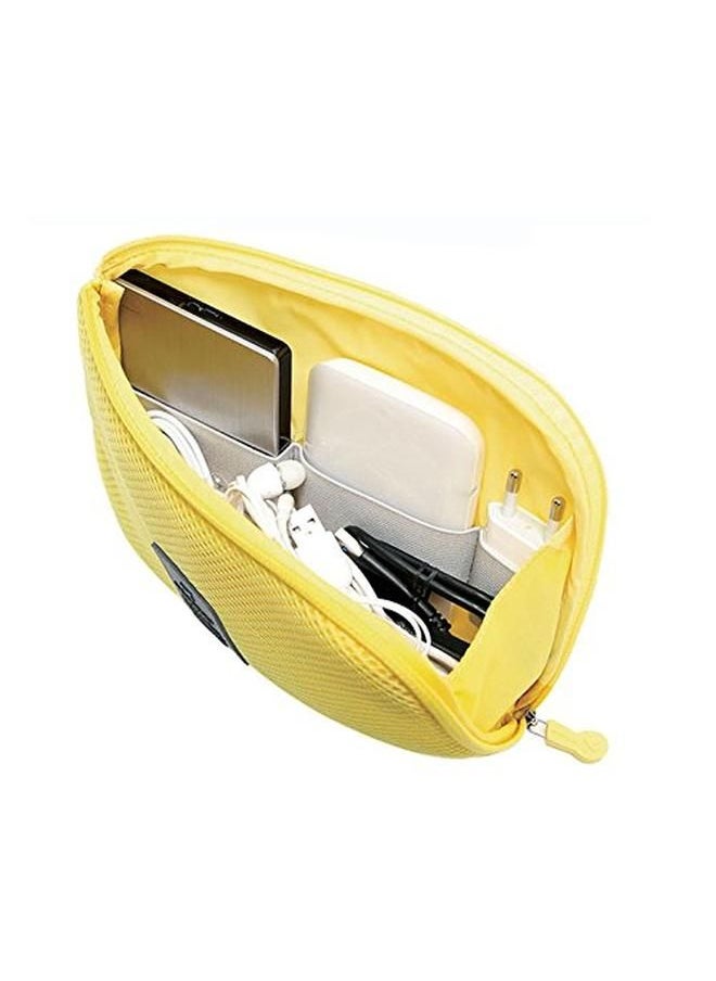 Generic - Portable Travel Gadget/Cosmetic Organiser - Yellow - Small - Image 1