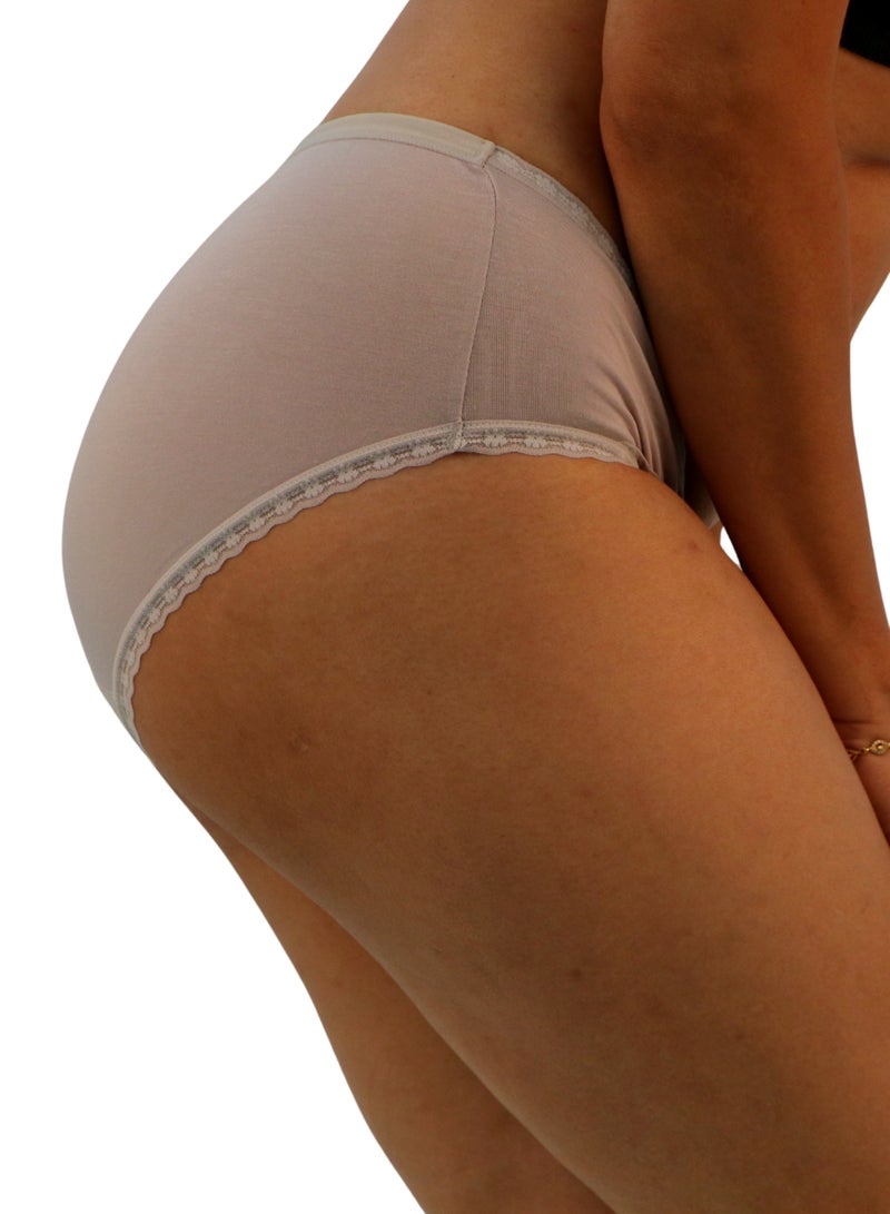 JOANNA JOANNA 108262 Women's Lace Stretch Design Mid Rise 3-Pack Panties, Multicolor  - Image 3