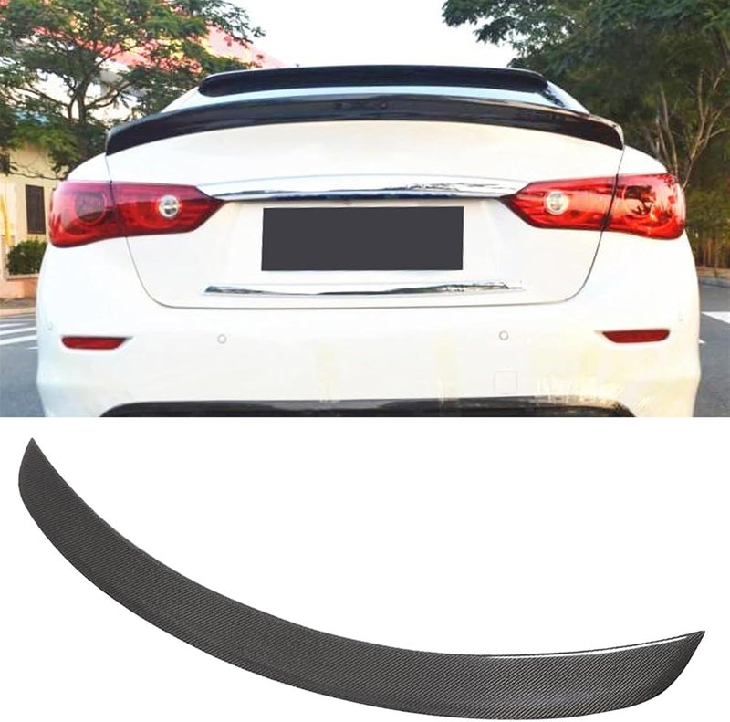 Wivplex Carbon Fiber Rear Spoiler for Infiniti Q50 Q50S - Image 4