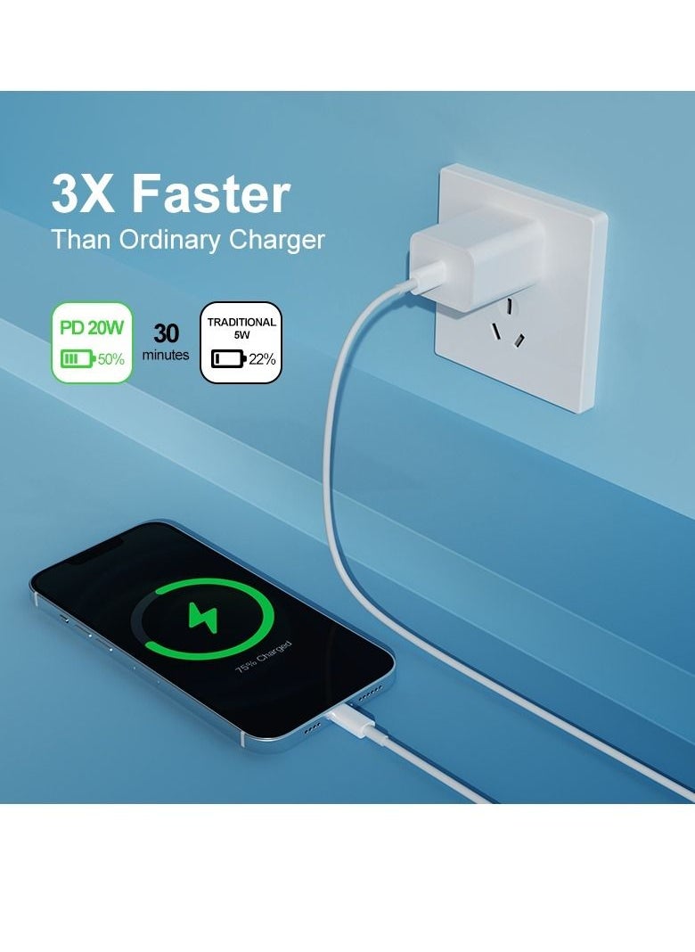 ELTRAZONE - 20W Type C Charging Block USB C Fast Charger Box with Cable 3FT USB C to Type C for Samsung Galaxy A03s/S21 FE 5G/A13 5G/S22/S20,A73/A53,Z Flip 3/Z Fold 3 5G, - Image 1