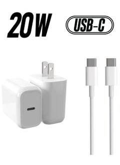 20W Type C Charging Block USB C Fast Charger Box with Cable 3FT USB C to Type C for Samsung Galaxy A03s/S21 FE 5G/A13 5G/S22/S20,A73/A53,Z Flip 3/Z Fold 3 5G,