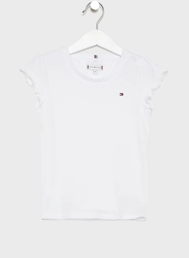 TOMMY HILFIGER Kids Ruffle Sleeve Top