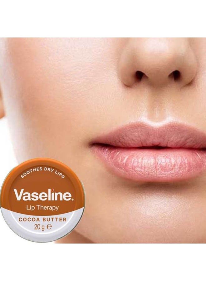 Vaseline Lip Therapy Cocoa Butter – Moisturizing Lip Balm for Dryness – 20 g - Image 3