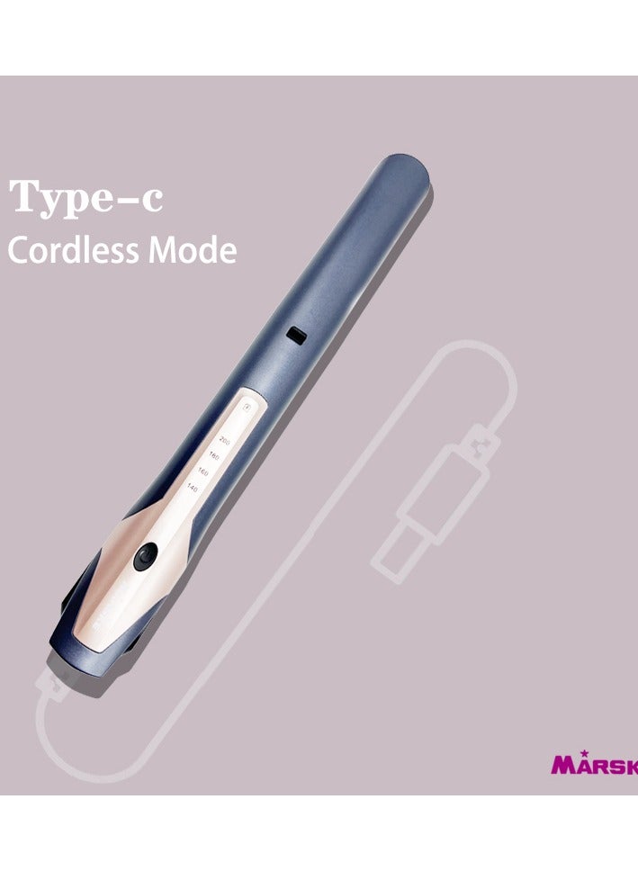 MARSKE New model wireless ceramic straightening curling iron, 23mm Straightening & Multiple Heat Settings, Up To 200°c Temperature With Fast Heat-up Time, Ready To Use In 30 Seconds With Salon-quality Results, Grey - Image 2