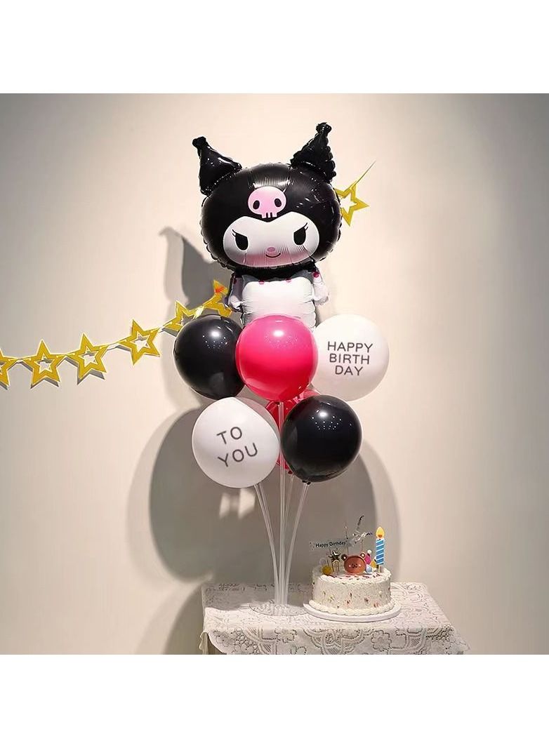 Sanrio 10pcs Kuromi Aluminum Film Balloon Decoration Set - Image 2
