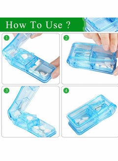 KASTWAVE Splitters Cutters with Grip for Small and Medication Easily Cut s Splitter Cutter and Crusher Travel Medicine Box Travel Cutter Splitter  - Image 3