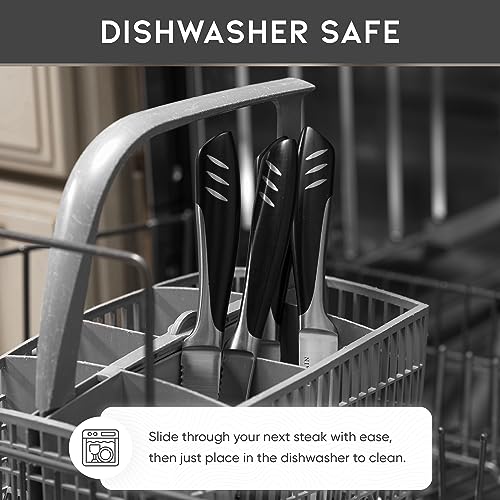 Bellemain Premium Steak Knives Set of 4, Kitchen Knife Sets with Steel Blades for Precise Cutting, Lightweight Steak Knife Set Stainless Steel & Durable, Serrated Steak Knives Dishwasher Safe - Image 4