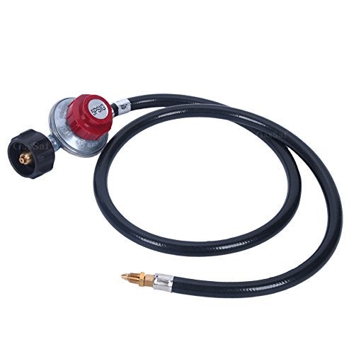 GasSaf High Pressure Propane Regulator Adjustable 0-5PSI Connector with CSA Certified 4FT LPG Hose for Turkey Fryer, Outdoor Cooker, Burner and More - Image 3
