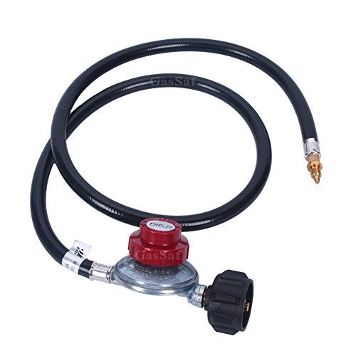 GasSaf High Pressure Propane Regulator Adjustable 0-5PSI Connector with CSA Certified 4FT LPG Hose for Turkey Fryer, Outdoor Cooker, Burner and More - Image 4