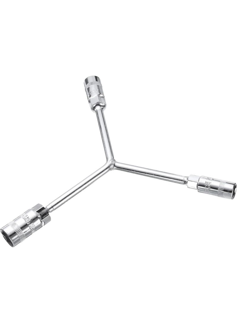 GGOOT Y-Shaped 3 Way Socket Wrench 12mm 14mm 17mm Long Arm Y-Type 6-Point Hexagon Spanner Hex Wrench Torque Spanner Socket for Car Motorcycle Repair Hardware Tools  - Image 3
