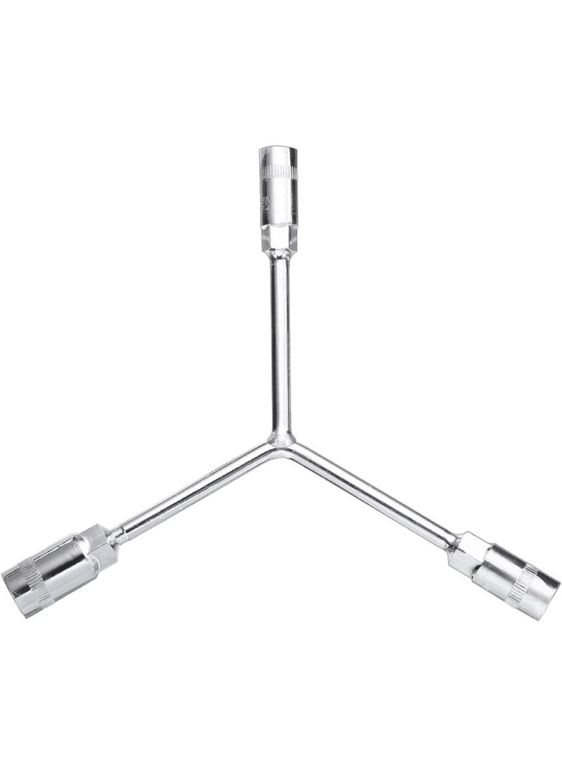 GGOOT Y-Shaped 3 Way Socket Wrench 12mm 14mm 17mm Long Arm Y-Type 6-Point Hexagon Spanner Hex Wrench Torque Spanner Socket for Car Motorcycle Repair Hardware Tools  - Image 1
