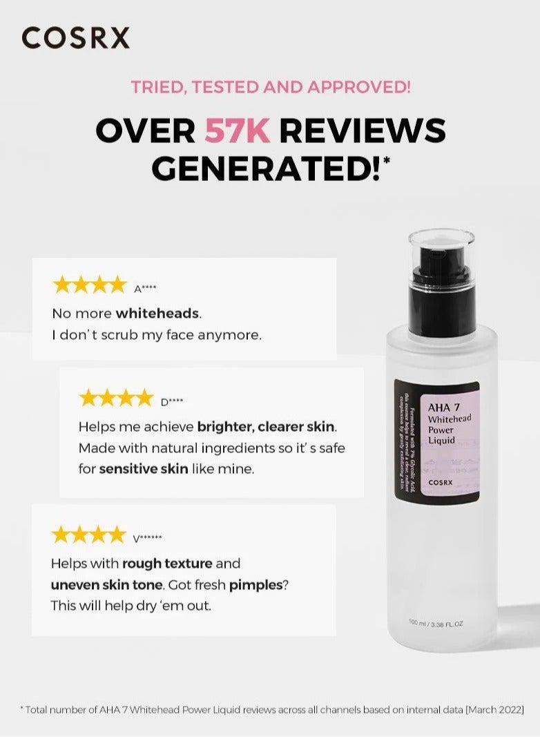 كوسرإكس AHA 7 Whitehead Power Liquid - 100ml - Image 4