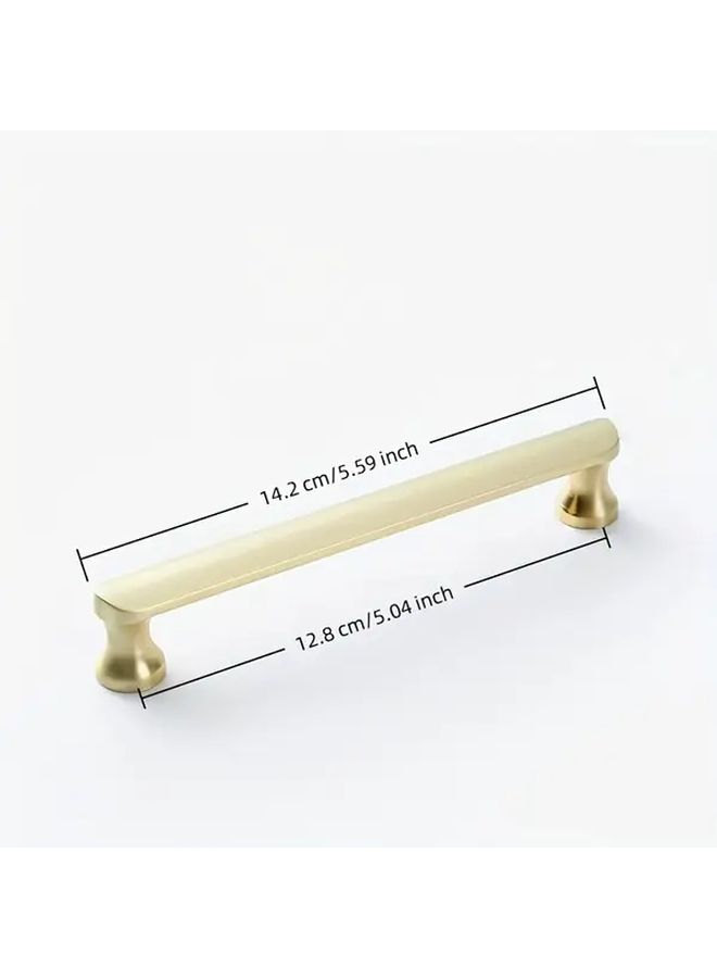 Single Hole Modern Minimalist Aluminum Alloy Cabinet Drawer Pulls Golden Kitchen Handles - Image 3
