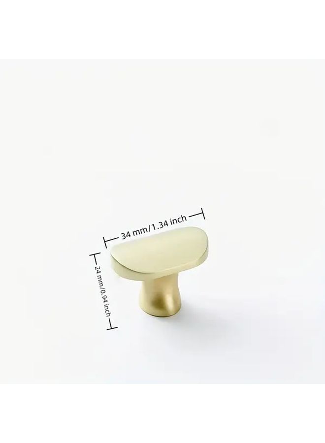 Single Hole Modern Minimalist Aluminum Alloy Cabinet Drawer Pulls Golden Kitchen Handles - Image 5