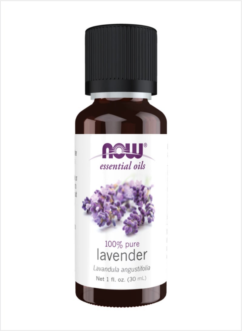 NOW Lavender Essential Oil - 100% Pure Calming Floral Aroma, 30ml
