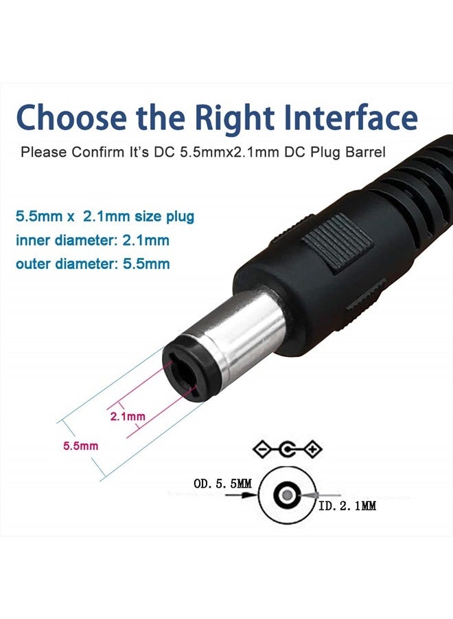 SIOCEN 3-Pack 4ft USB 2.0 A Type Male to DC 5.5 x 2.1mm DC 5V Power Plug Connector Cable USB to 5v Power Cable USB to DC Power Charger Cord - Image 2