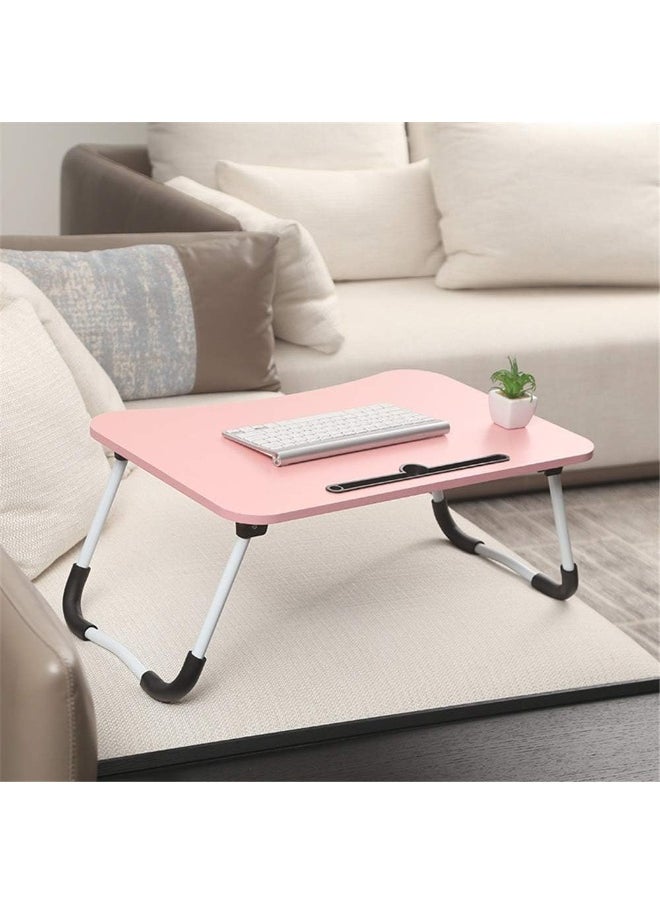 Generic Adjustable Folding Laptop Desk – Portable Bed & Sofa Laptop Table for Study and Work  - Image 1