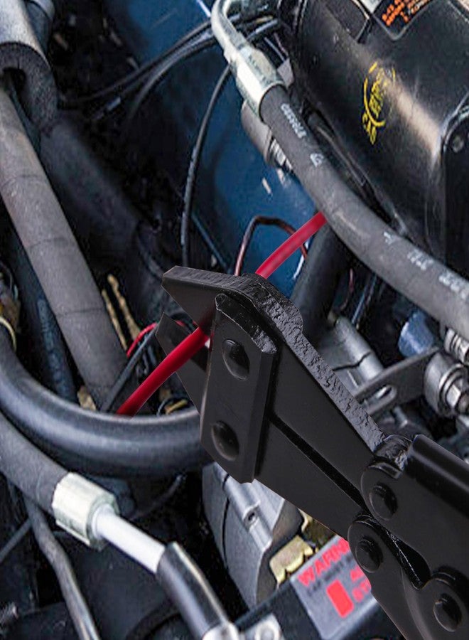 قاطع براغي صغير من LEONTOOL، قواطع براغي شديدة التحمل مقاس 8 بوصات مع حافة قوية مطروقة، قواطع براغي صغيرة محملة بنابض مع قبضة ناعمة مضادة للانزلاق، أداة قطع براغي للأسلاك والكابلات والسلاسل وسياج البراغي الصغيرة - Image 4