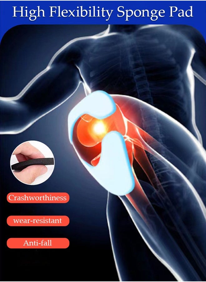 قطعتان من دعامة الركبة مع مثبتات جانبية ومنصات جل الرضفة قابلة للتعديل، دعامات دعم الركبة لآلام الركبة، تمزق الغضروف المفصلي، ACL، MCL، التهاب المفاصل، تخفيف آلام المفاصل، التعافي من الإصابات - pzsku/ZA0D55E3C602A1188F21AZ/45/_/1704446188/3f5c8045-a19f-4ee0-a859-f061583f947e