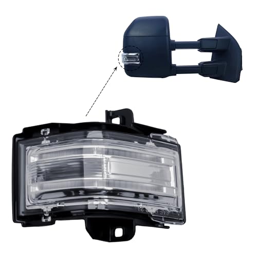 LONGLING Replacement Passenger Right Left Side Door Towing Mirror Turn Signal Light Lamp Indicator for Ford F-150 F 250 F350 F-450 F550 from 2015 to 2024 - Image 2