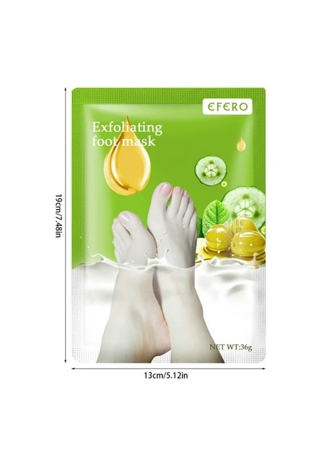 efero Foot Peeling and Exfoliating Mask, Dead Skin Removing Sock - Olive - Image 3