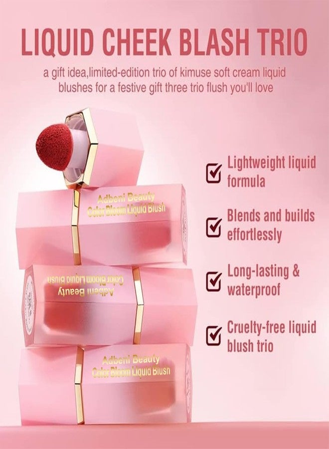 Adbeni Imported Color Bloom Liquid Blush | Long-Lasting Matte Finish, Waterproof Formula, Shade-01 - Image 2