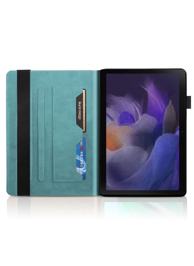 Generic - Applicable To Samsung A9 Plus Tablet Shell A7lite Protection S9FE Flip P610 Embossed S8plus Leather Case A8-Color:Black-Applicable Model:TAB A8 10.5 /X205 /X200//X207 - Image 1