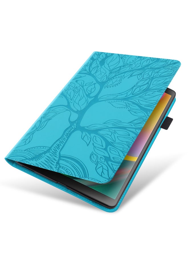 Generic - Applicable To Samsung A9 Plus Tablet Shell A7lite Protection S9FE Flip P610 Embossed S8plus Leather Case A8-Color:Black-Applicable Model:TAB A8 10.5 /X205 /X200//X207 - Image 1