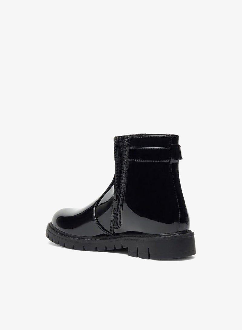 Flora Bella By Shoexpress Girl's Heart Accent High Cut Boots with Zip Closure - Image 2