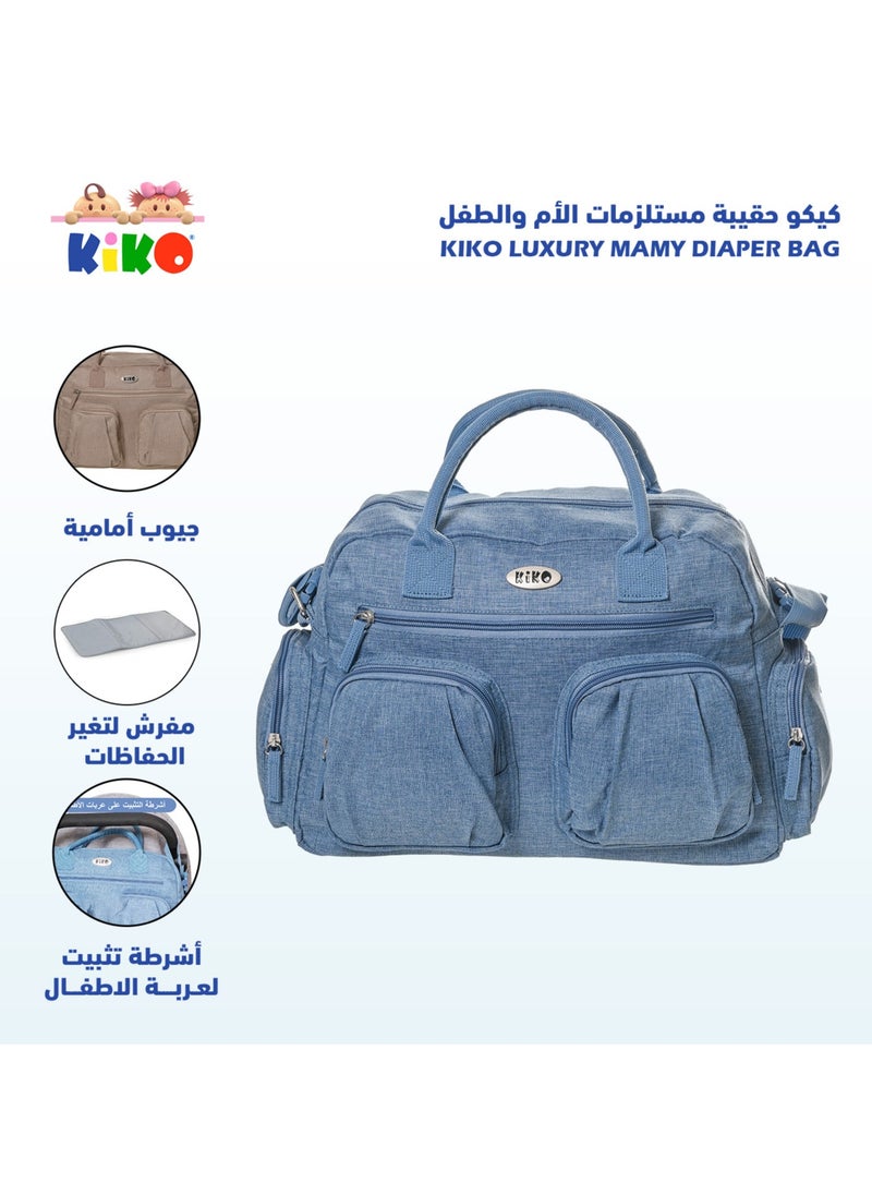 Luxury Mamy Diaper Bag - Blue - pzsku/ZA0D5BBFDFA379AF8611FZ/45/_/1740053598/a42cc979-2fde-48c0-ba3d-ec17eebf49c7