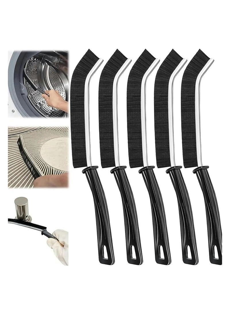 SYOSI 5Pcs Gap Cleaning Brush Hard-Bristled Crevice Cleaning Brush Grout Cleaner Scrub Brush Deep Tile Small Crevice Cleaning Brush Tool Joints Brush for Kitchen Bathroom Fan Window Rails - Image 1