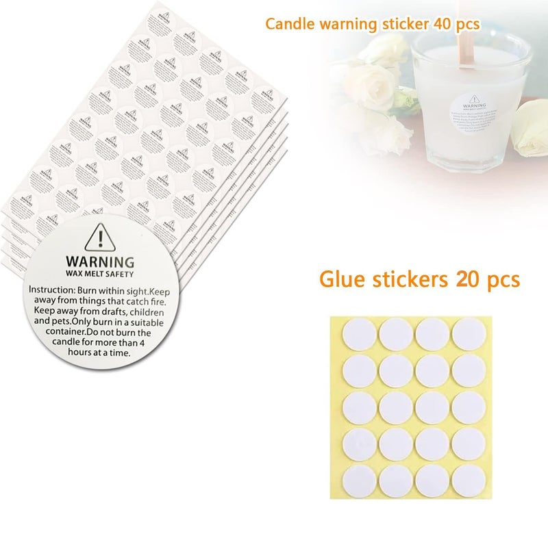 Phinicco 100 pcs 6" ECO Candle Wicks for Candle Making Coated with Natural Soy Wax, Low Smoke Cotton Threads Woven with Paper with 20 pcs Candles Wicks Stickers & Wicks Centering Device - Image 5