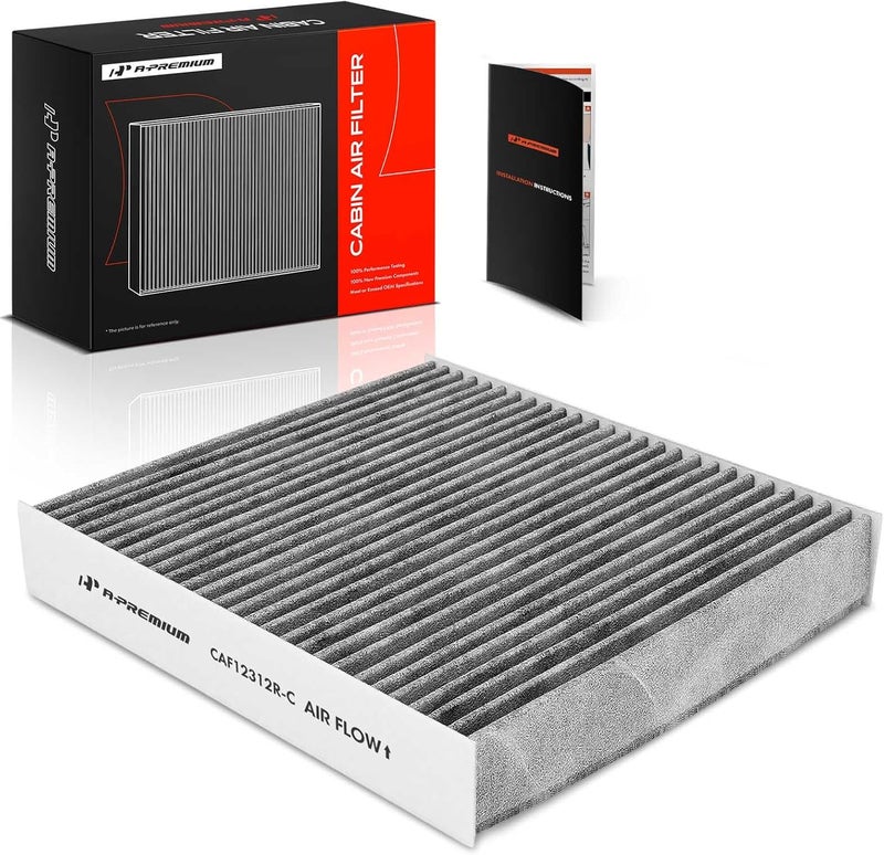 A-Premium Cabin Air Filter with Activated Carbon Compatible with Nissan Versa 2020-2023 1.6L, Kicks 2018-2023 1.6L, Replace# 278915RB0A, 278915RB0B - Image 1