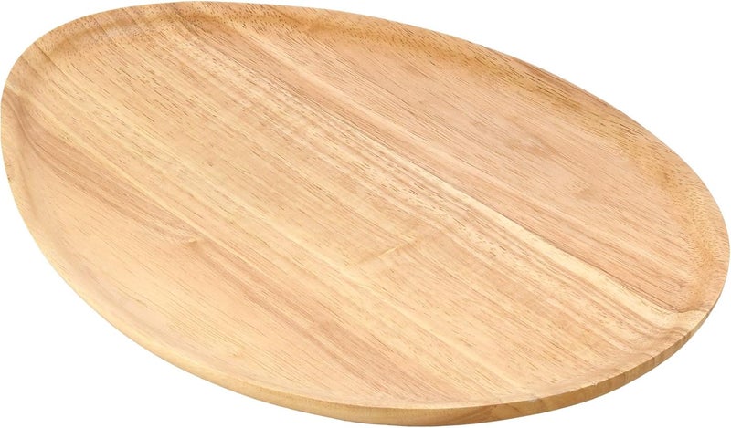 AeraVida OvalShaped Brown Rain Tree Wooden Serving Platter  Decorative Serving Platter  Wood Serving Tray or Platter  Wooden Serving Platter for Food - Image 1
