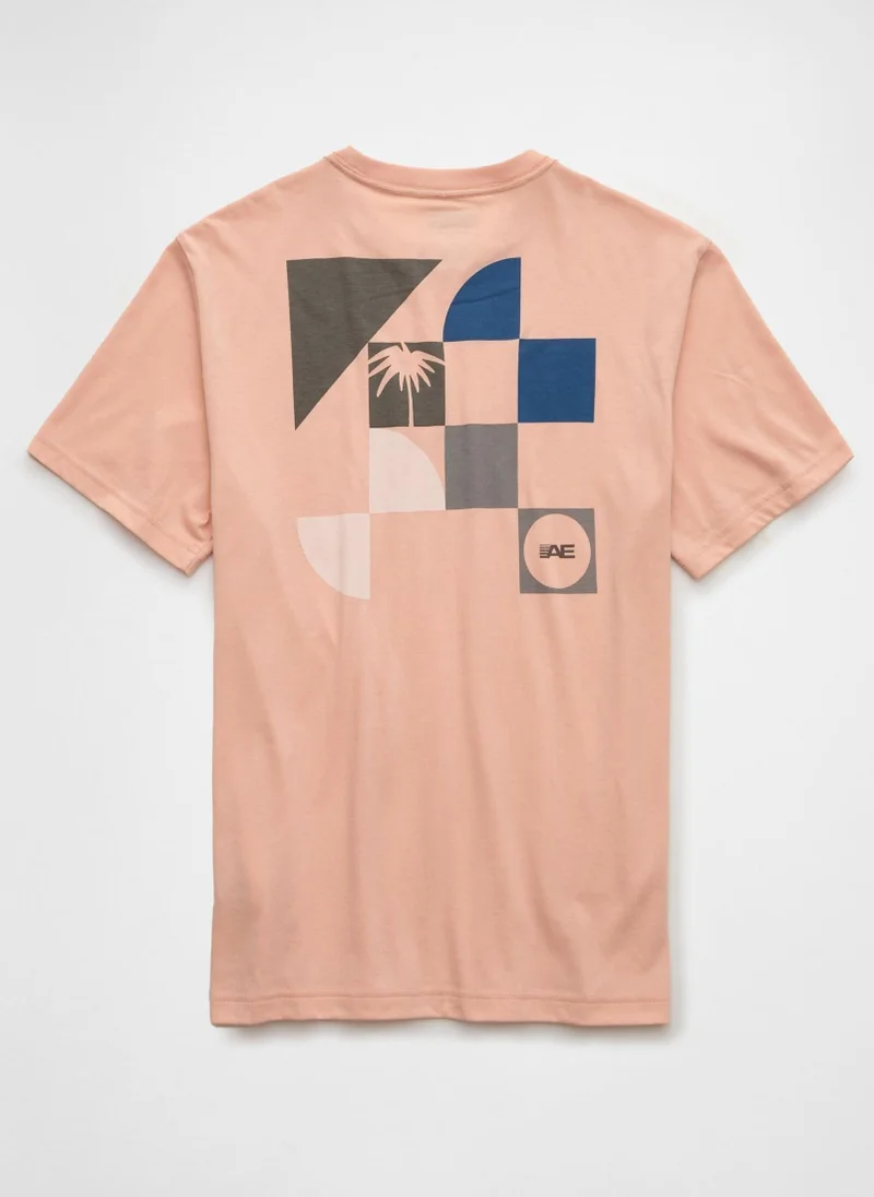American Eagle Graphic Logo Crew Neck T-Shirt