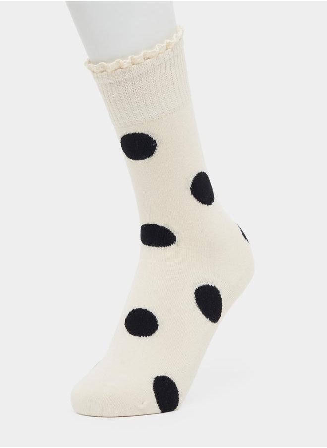 Pack of 3 - Polka Dot Crew Socks - pzsku/ZA0D5F1265C3DC82E3B45Z/45/_/1734941309/1036d07b-6efa-4ff3-a731-7ff33bd15115