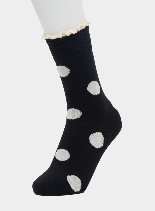 Styli Pack of 3 - Polka Dot Crew Socks - Image 4
