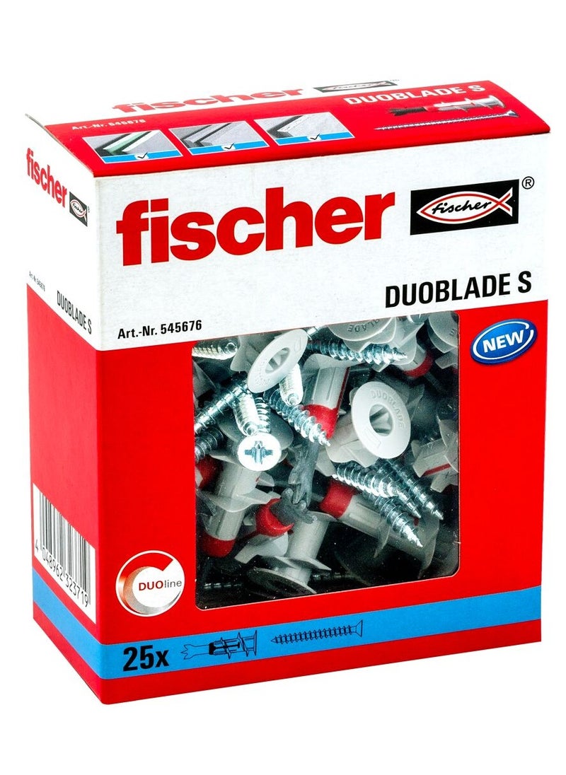 Fischer Plasterboard Fixing DuoBlade S - Pack of 25 - pzsku/ZA0D5FB7BFB8BC2D13966Z/45/_/1724515587/b4491700-971a-4943-9356-947de943cb62