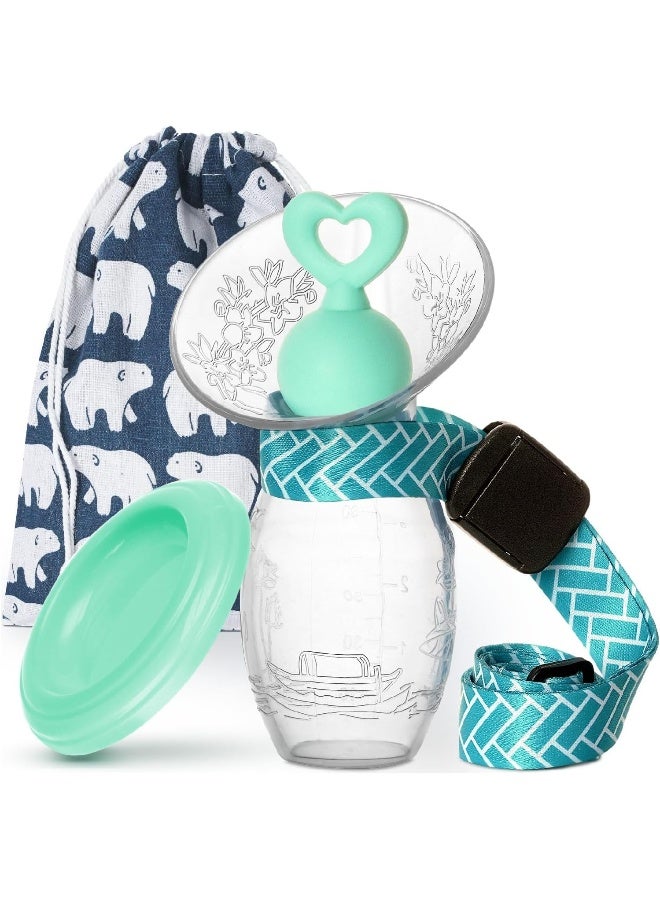 Bumblebee Manual Breast Pump with Breastfeeding Milk Saver Stopper & lid in Gift Box - Image 1