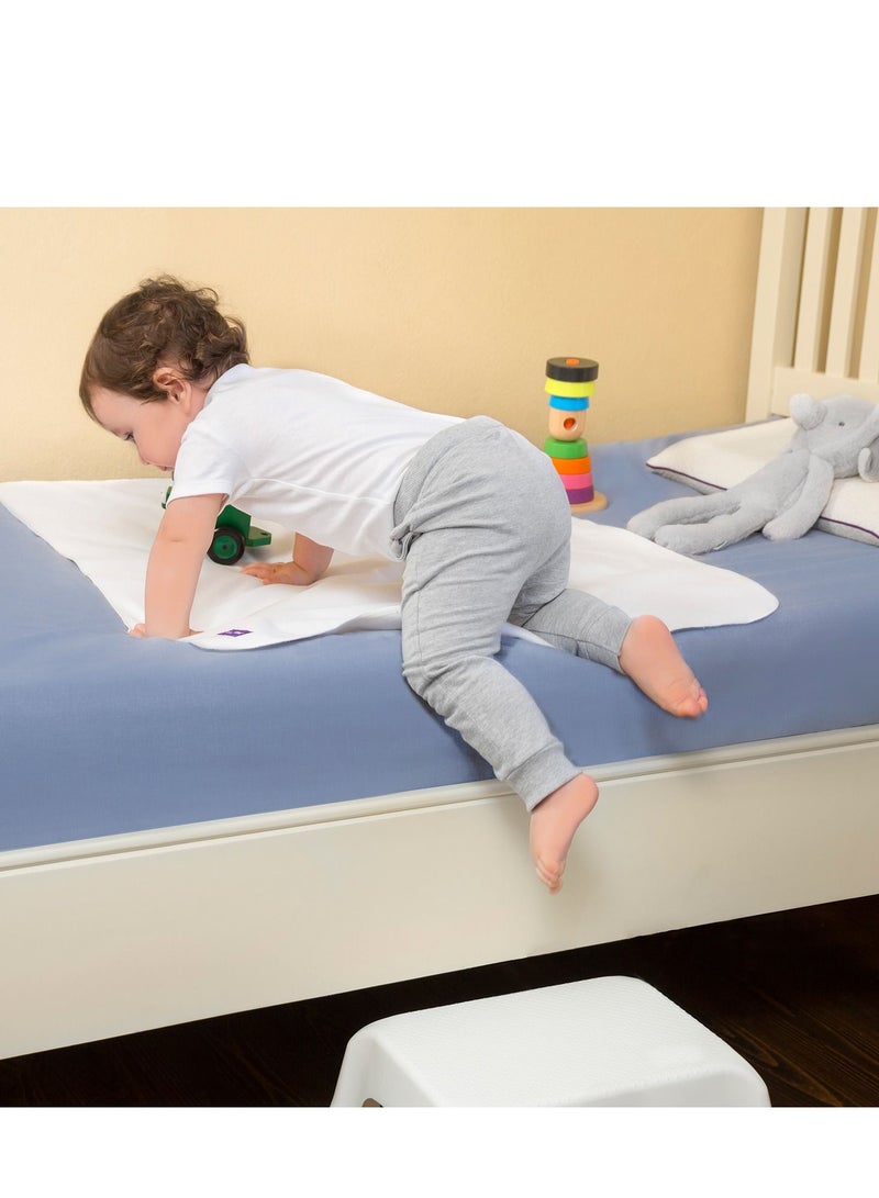 Clevamama Brushed Cotton Waterproof Toilet Training Sleep Mat 70 x 90 cm - Image 4
