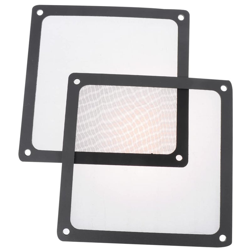 4Pcs 9X9CM Black PVC Mesh Dustproof Case Cover For Computer Fan And Electronic Devices - Image 2