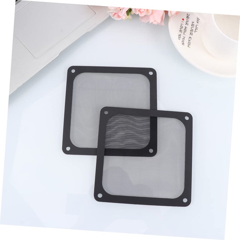 4Pcs 9X9CM Black PVC Mesh Dustproof Case Cover For Computer Fan And Electronic Devices - Image 4
