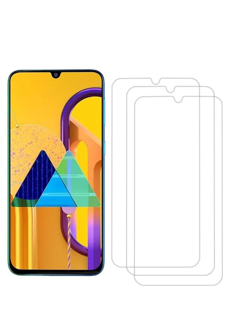 CATANES 3 Pack For Samsung Galaxy M30 Screen Protector Tempered Glass Full Glue Back  - Image 2